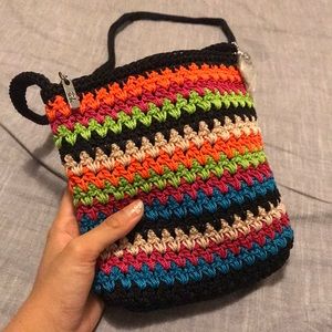 NWT// The Sak crochet bag in global stripe, Boho